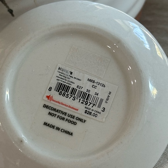 Ceramic Cat Kitty Jewelry Trinket Dish. Necklace & Ring. CAT’S MEOWS 🐈 - Picture 4 of 10